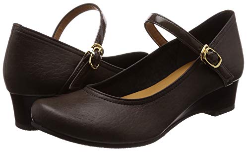 Mare Mare Daily Market Women's Strap Pumps, Classic Color, Dark Gray, Size 26cm, 2E