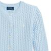 Polo Ralph Lauren Solid Color Crew Neck Cable Knit Sweater Kids Sweater Blue CWPOSWEG6820300-400
