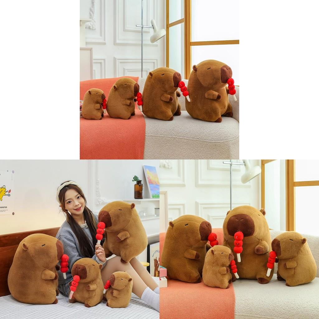 Plush Hawthorn Capybara Doll Sugar Cartoon Animal Decoration Gift Pillow Friend
