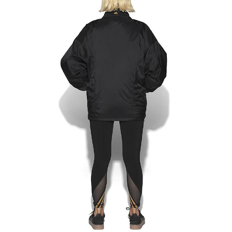 Adidas X Ivy Park Co-Branded Three-Stripe Stand Collar Jacket Unisex Jacket Black GR1435