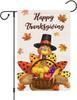 Happy Thanksgiving Garden Ag, Vertical Double Sided Burlap Small Turkey Garden Ag Harvest Thanksgiving Farmhouse Yard Ou WZZ