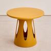 Colorful Hollow Side Table, Modern Minimalist Round End Table, Multifunctional Living Room Accent Furniture for Home Decor