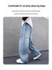 Boys' Spring & Autumn Straight Leg Cargo Jeans - Trendy Cool Style for 2026
