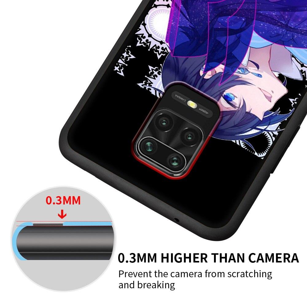 Anime Die Fallstudie von Vanitas Telefon Fall Für Xiaomi Redmi Hinweis 9S 9 8 7 10 Pro 8T 9C 9A 8A K40 Weiche Schwarze Abdeckung Coque Funda