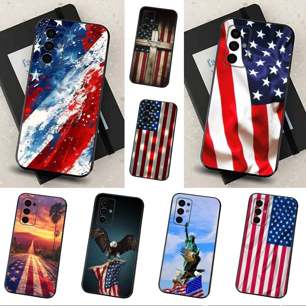 Americans Flag Great Phone Case For Samsung Galaxy A73,31,32,72,41,J7,8,9,53,52,71,22,Note Soft Black Silicone Cover