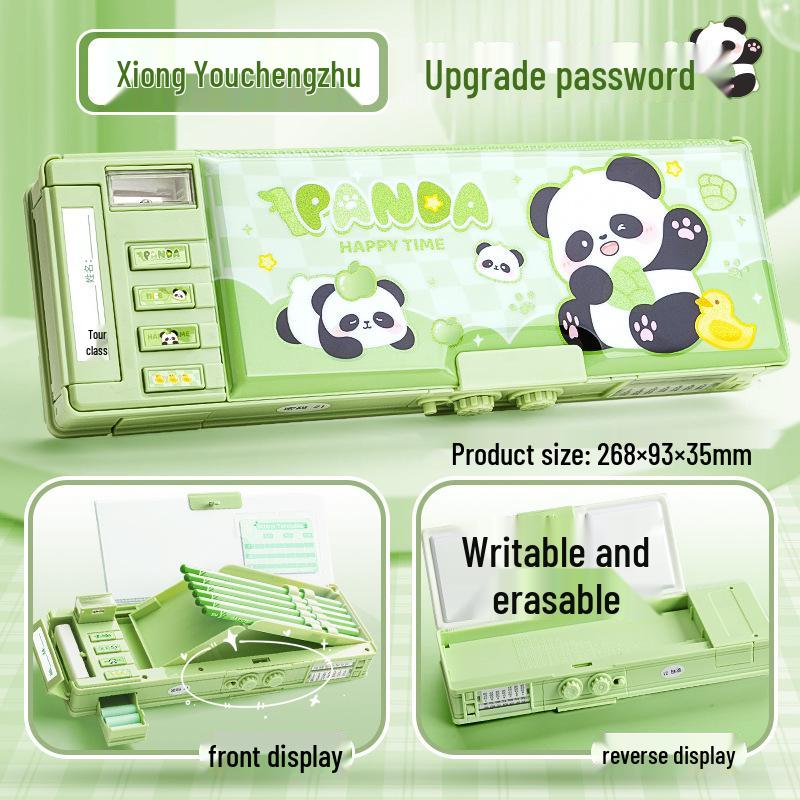 

Kaba Bear Combination Lock Large Capacity Pencil Box - 2025 Special Edition for Students