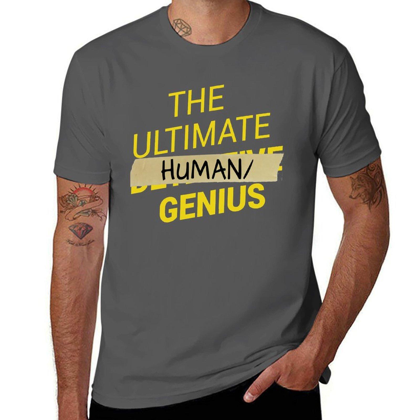 

B99 - Ultimate human slash genius Essential T-Shirt t shirt man plain t shirts for man cotton funny man t shirts graphic T-Shirt 4XL
