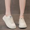 Fashion Fashionable White Sneakers 2025 New Autumn Women's Casual Shoes Breathable Lace Up Tennis Sneakers Women Flat Shoes White Flats
