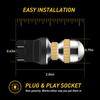Amber 7443 7444 LED Front Turn Signal Blinker Light Bulbs No Hyper Flash 7440 2X