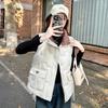 Down cotton vest women's autumn and winter new slim-fit sleeveless vest outside vest vest jacket