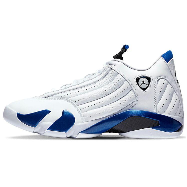 

Кроссовки Air Jordan 14 Retro Hyper Royal Unisex Белый Черный 487471-104