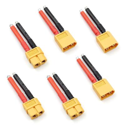1 Çift XT60 Fiş Dişi ve Erkek Konnektör 12/14AWG Silikon Tel ile RC Lipo Pil Kablosu Drone için