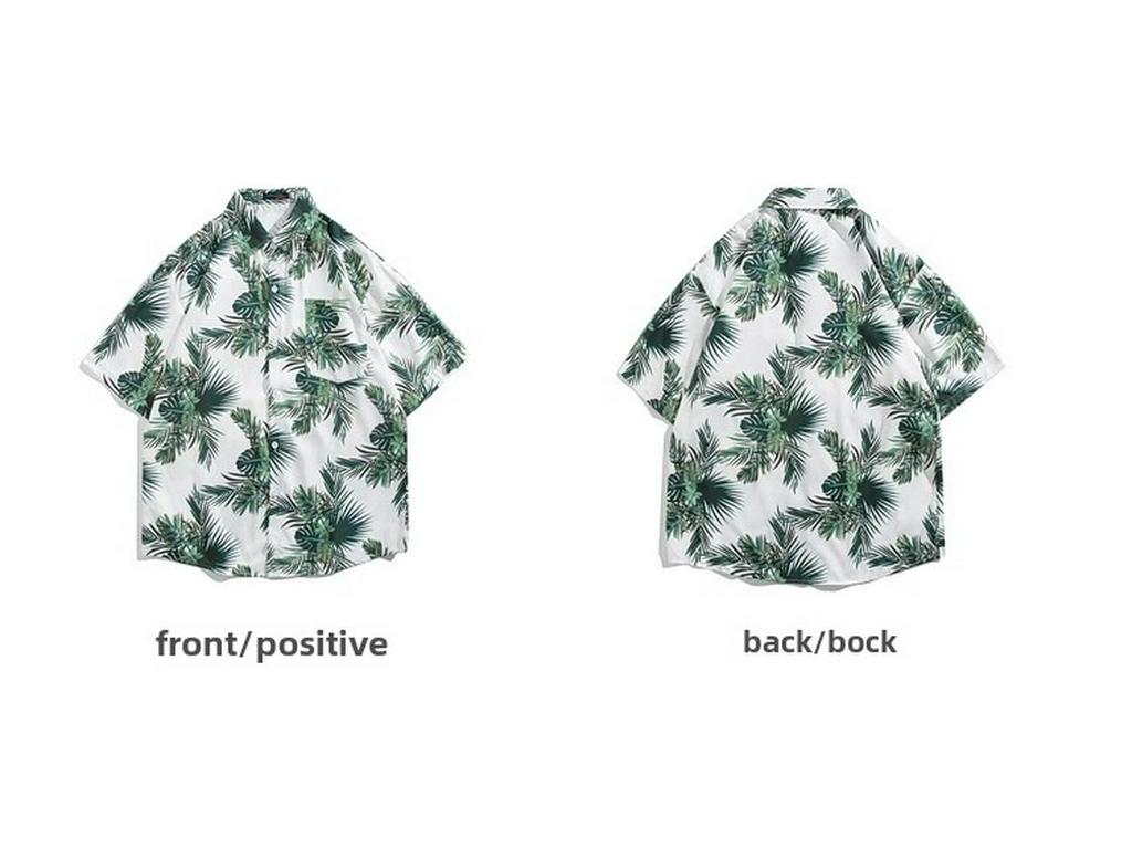 Pánská volná plážová košile a kraťasy