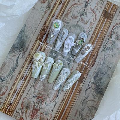 Photo Frame Nail Stickers Non-falling DIY Eye-catching Exquisite Japanese Style Retro Manicure Decals for Female