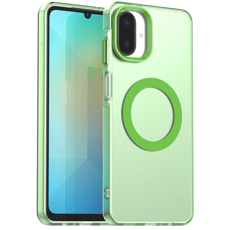 Magnetic Adsorption Wireless Charge Clear Case For Samsung Galaxy A07 Transparent Back Case For Samsung A07 Case For Samsung A07