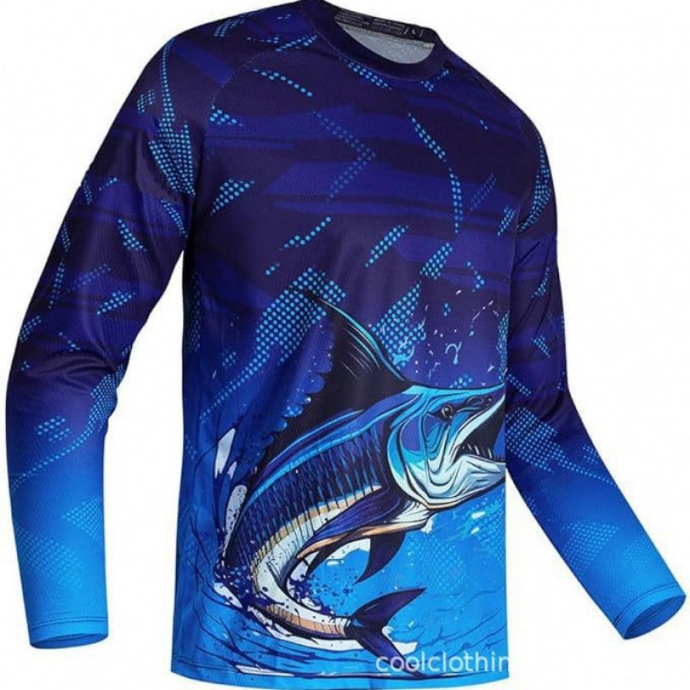 Sporty Graphic Long Sleeve T-Shirt with Skull & Wings, Perfect for Active Lifestyles