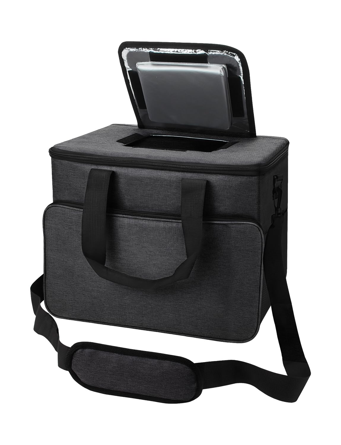 

HAIKUSOUBI 35 л Большая емкость Ящик-холодильник с инновационным маленьким окном Изолированный и охлаждающий Идеально подходит для спорта Сакура и Отдых на природе с темно-серого