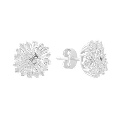 Silver Earrings with Cubic Zirkonia (2192732)