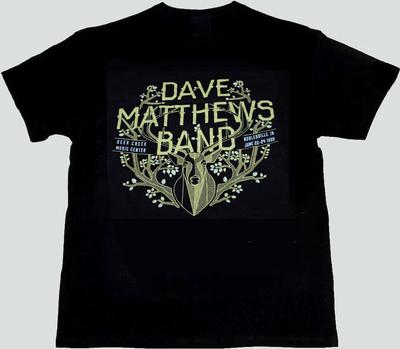 Dave Matthews Band Concert 1999 T-shirt Korte Mouw Zwart Heren S tot 5XL