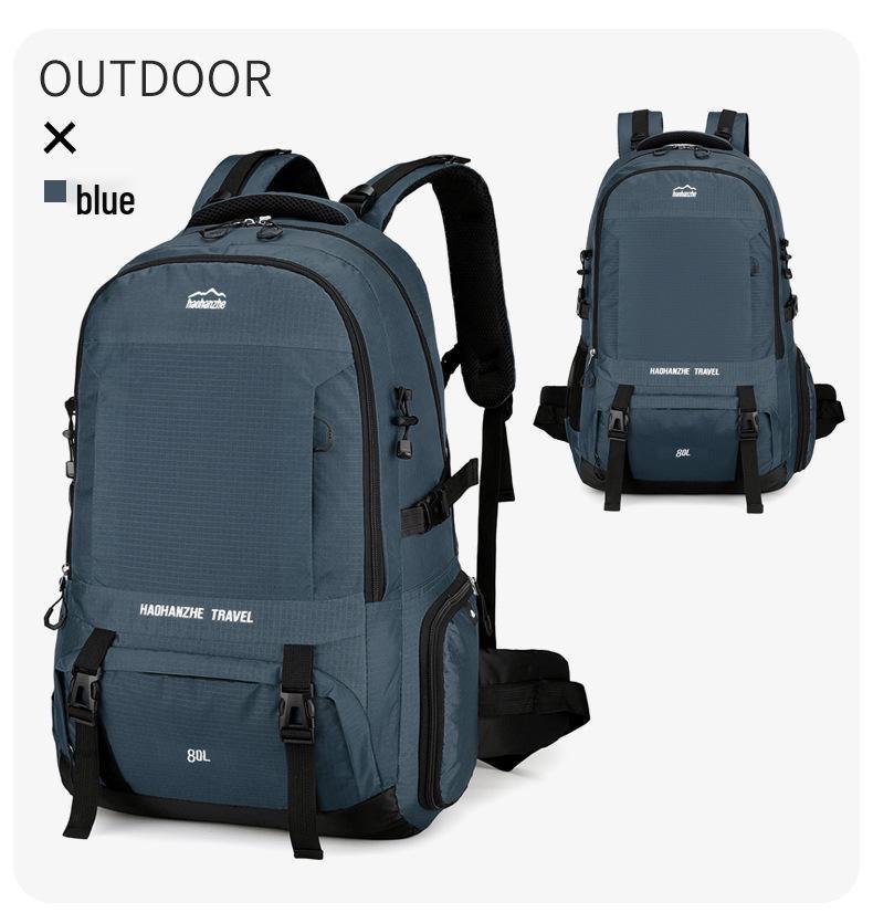 2025 Large-Capacity Water-Resistant Nylon Backpack for Outdoor Hiking, Travel, and Sports - Unisex