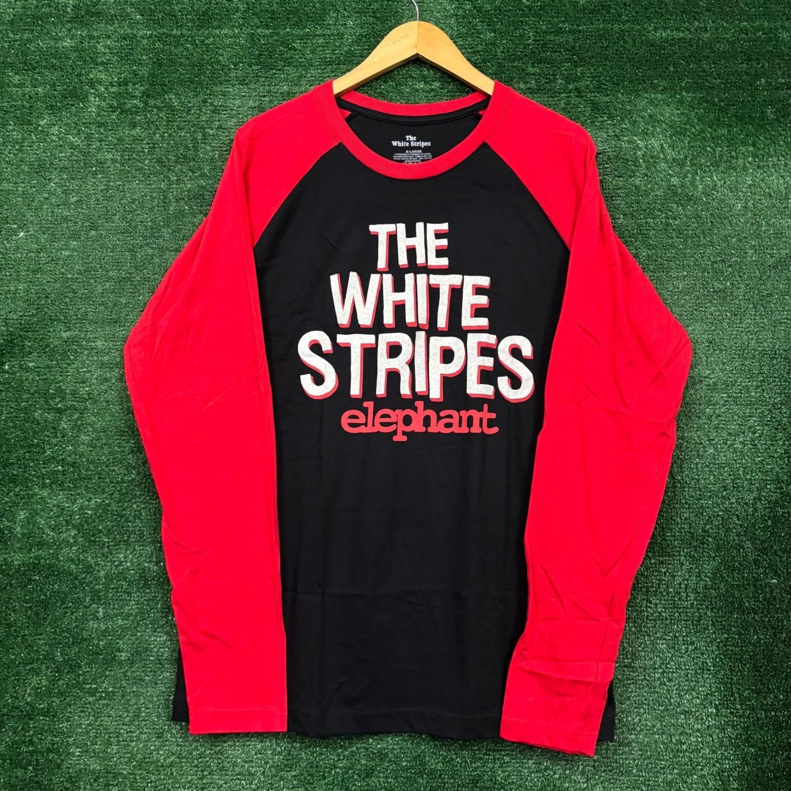 The White Stripes Elephant Rock Band LS Shirt Size Extra Large Unisex T-Shirt L