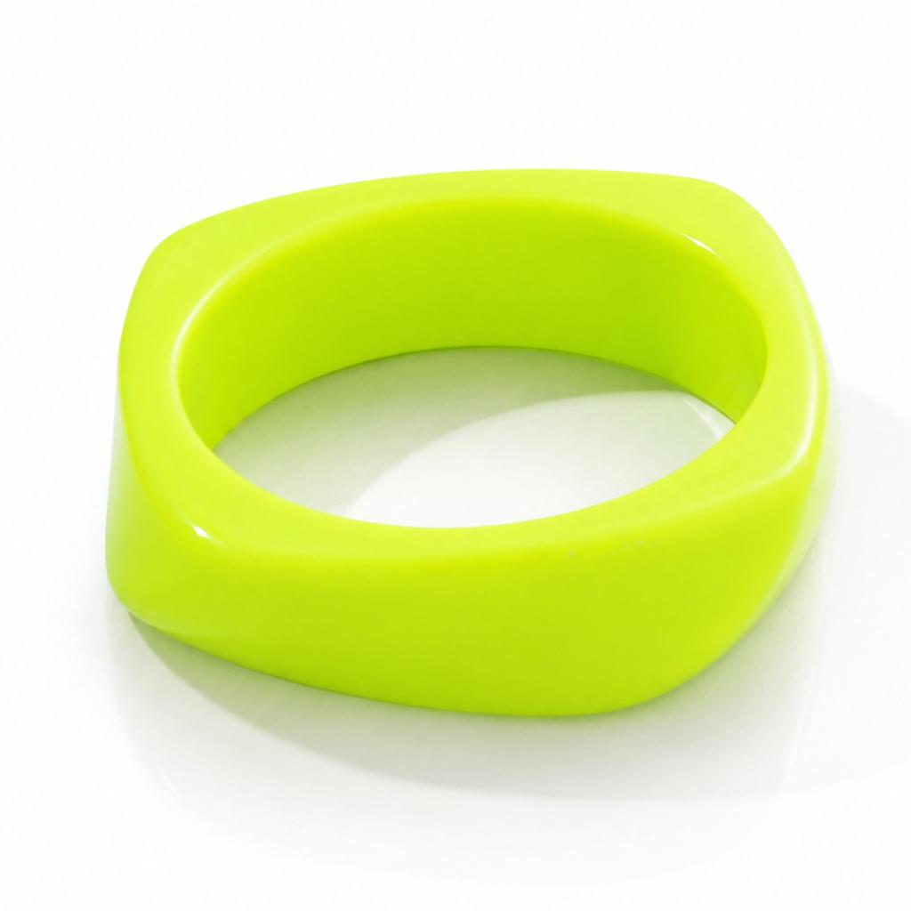 European and American popular smudged coffee bracelet resin women's arc bracelet student girlfriend ring jewelry