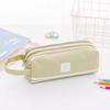 Custodia Multiuso a Colore Uniforme, Borsa Grande Portatile per Penne, Matite e Cosmetici