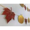 Fall Decorations Home Thanksgiving decor - Happy Fall and Blessed Grateful Thankful Banner with Pumpkin Maple Leaves Sign Garland Banner(Pre-Strung)