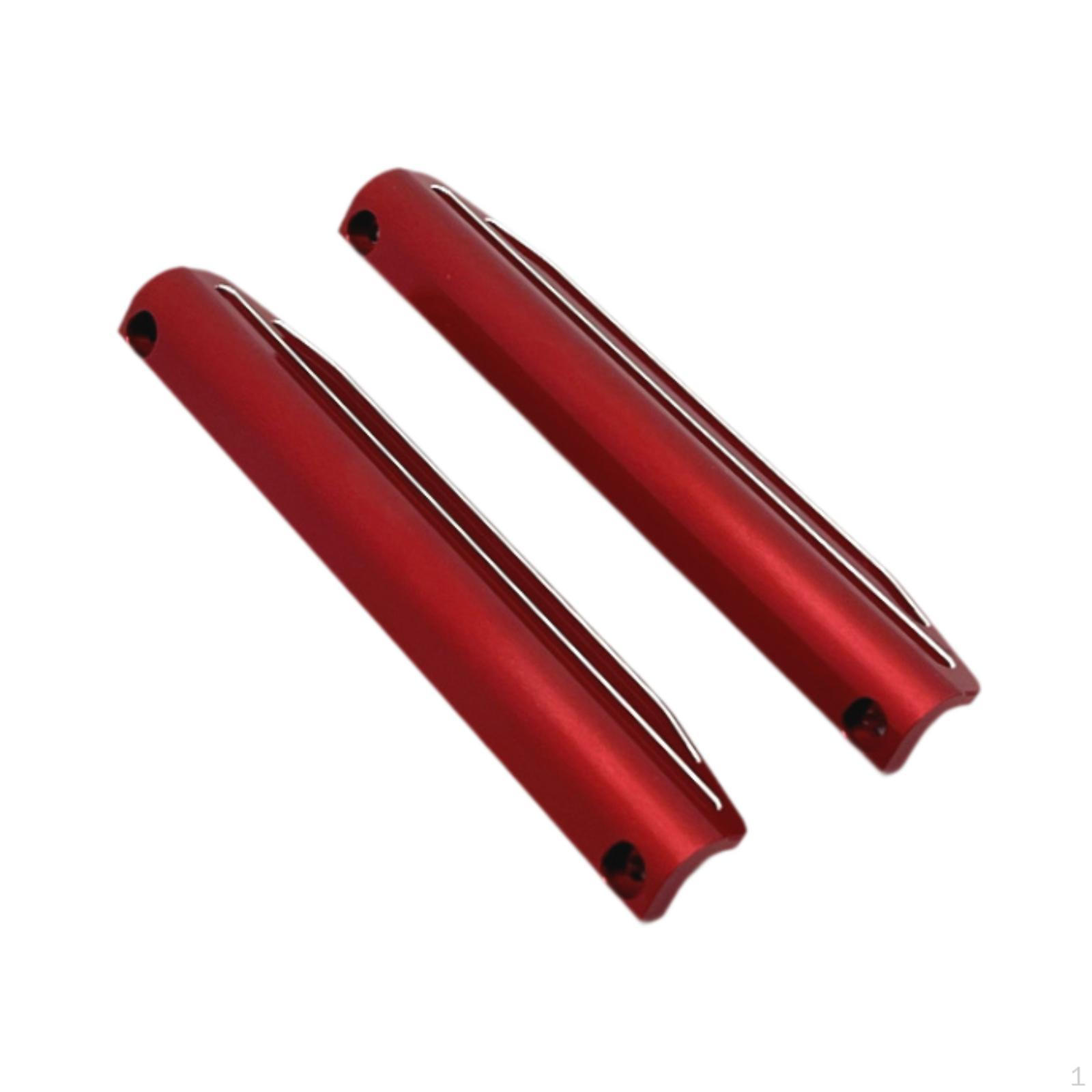 

2 Pieces RC Chasis Protector Left Right Edge Guards Upgrade for 1/10 Scale Trucks Hobby Car червоний