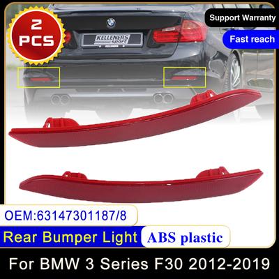 For BMW 3 Series F30 F31 F35 320i 328i 335i 63147301187 63147301188 2012~ Rear Bumper Reflector Light Reflective Strips