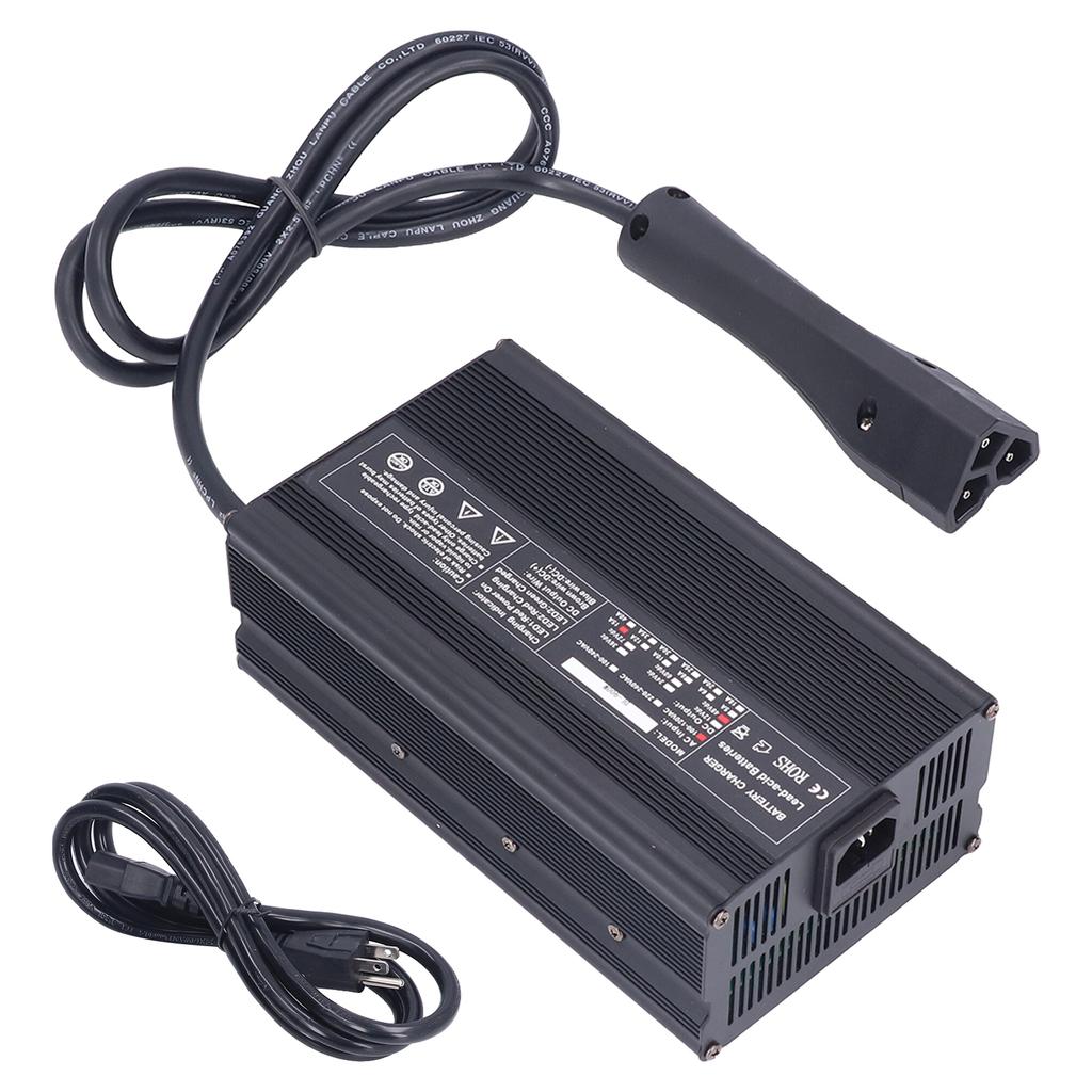 Club Car Battery Charger 48V 15A 900W Good Heat Dissipation Replacement for EZGO RXV TXT