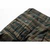 Summer Men's Loose Fit Sports Shorts Casual Thin Plaid Cargo Pants Pocketed Baggy Outdoor No Belt