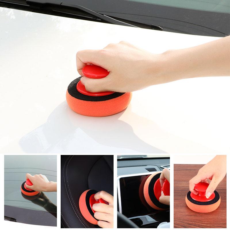 Set 6 buc Discuri Lustruire Auto Spălare Ceară Lustruire Pad cu Mâner Bureți Auto pentru Ceruire Instrument Multifuncțional de Curățare pentru Îngrijirea Vopselei