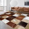 Moderner Stil 3D Karomuster Wohnzimmerteppich Rutschfest Große Größe Schlafzimmer Dekoration Teppich Weich Flauschig Baby Krabbelmatte Maschinenwaschbar