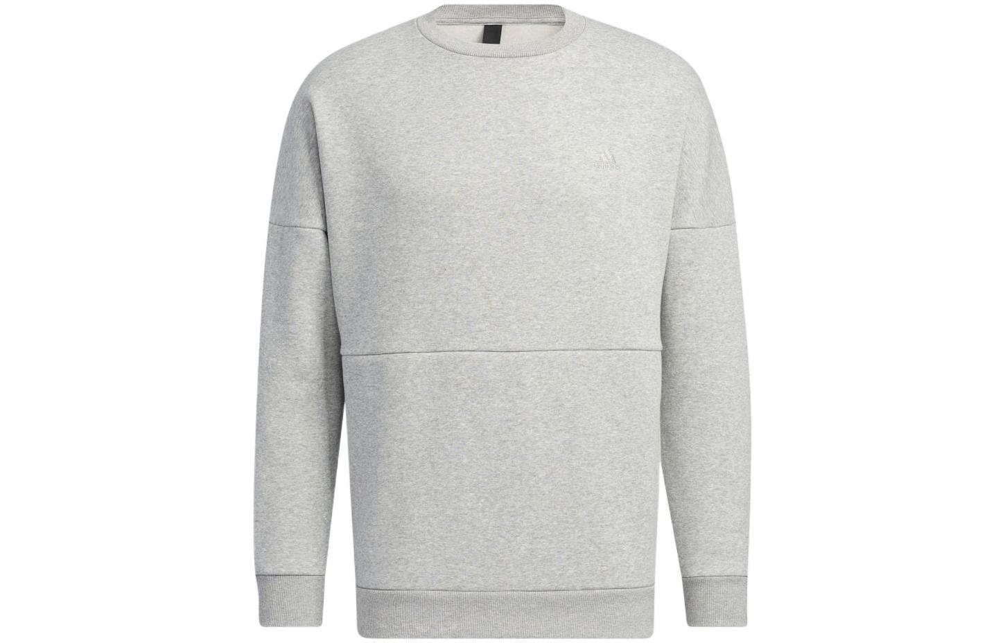 Adidas Sweatshirts Unisex Gray Crew Neck Moderate Regular HM2685 L