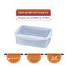 ZISIZ Stackable Clear Refrigerator Storage Bins