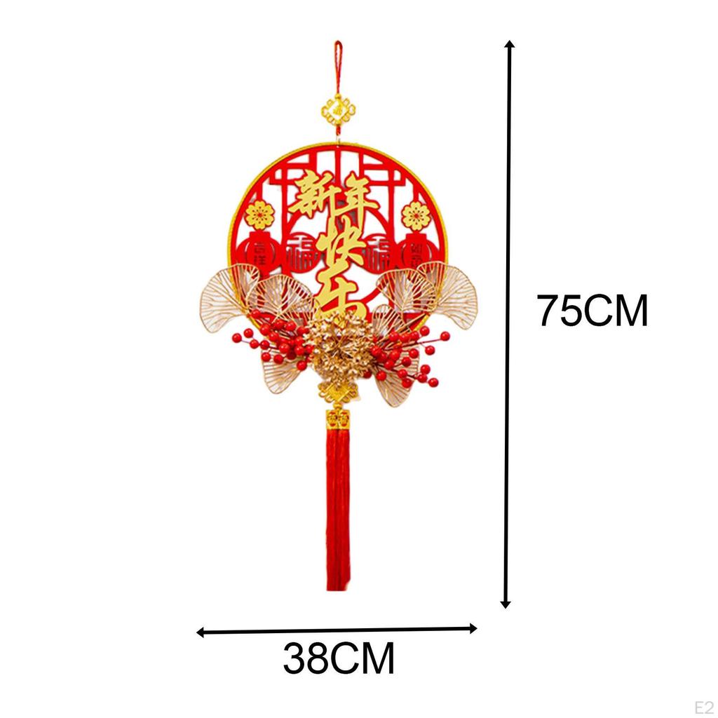 Chinese Year Decoration Party Supplies with Tassel Traditional Hanging Ornament for Tree