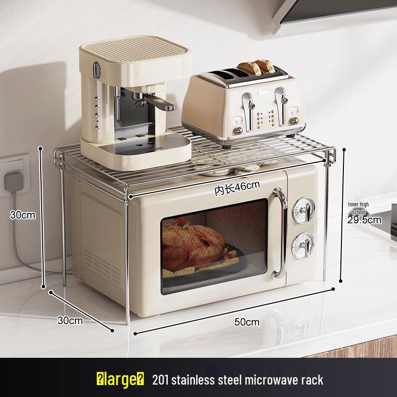 Stainless Steel Kitchen Microwave Oven & Rice Cooker Shelf