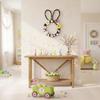 Yousheng Rabbit Garland Easy To Hang Bunny Themed Easter Wreath Spring Holiday Decoration Front Door Window Wall Porch Indoor Outdoor Easter Party