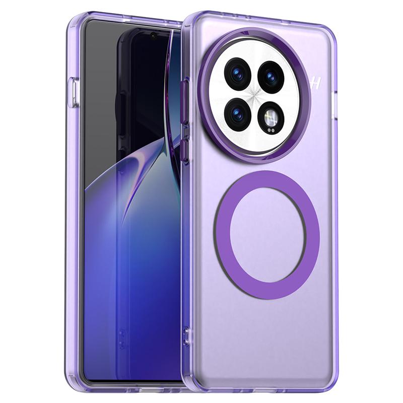 Transparent Case For OnePlus 13 Case OnePlus 13 Anti-knock Magnetic Adsorption Wireless Charge Back Cover For OnePlus 13 Case