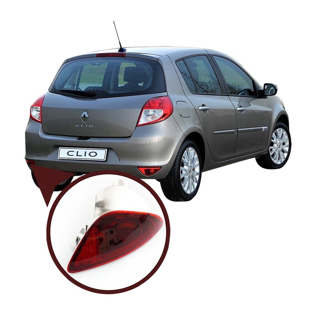 BSP988-1 Rear Bumper Tail Fog End Light Lamp Lens Reflector 8200776055 Left Side  for Renault Clio MK3  Made in Turkey