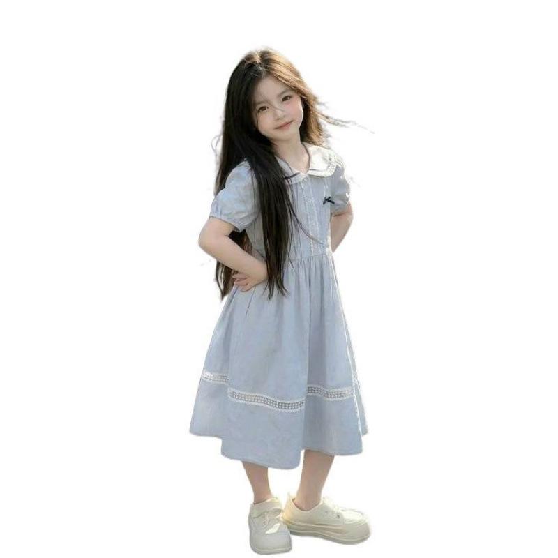 2026 New Girls' Summer Skirt: Super Beautiful Princess Style School Dress
