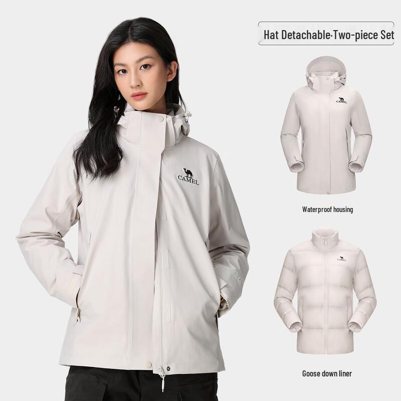 CAMEL Unisex Down 3-in-1 Ski Jacket
