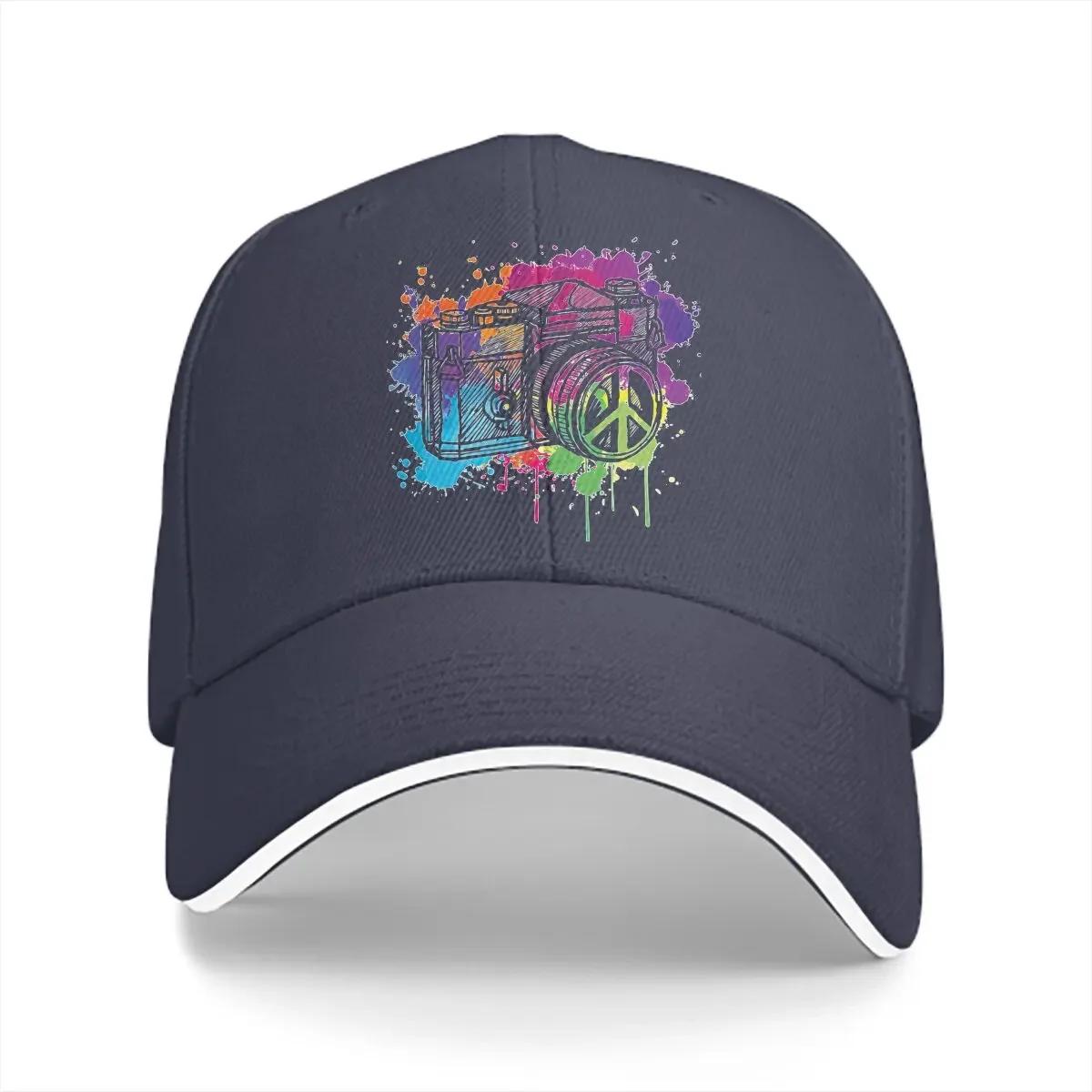 

Pure Color Dad Hats Watercolour Unisexs Hat Sun Visor Baseball Caps Photographer Camera Patent Peaked Cap One Size