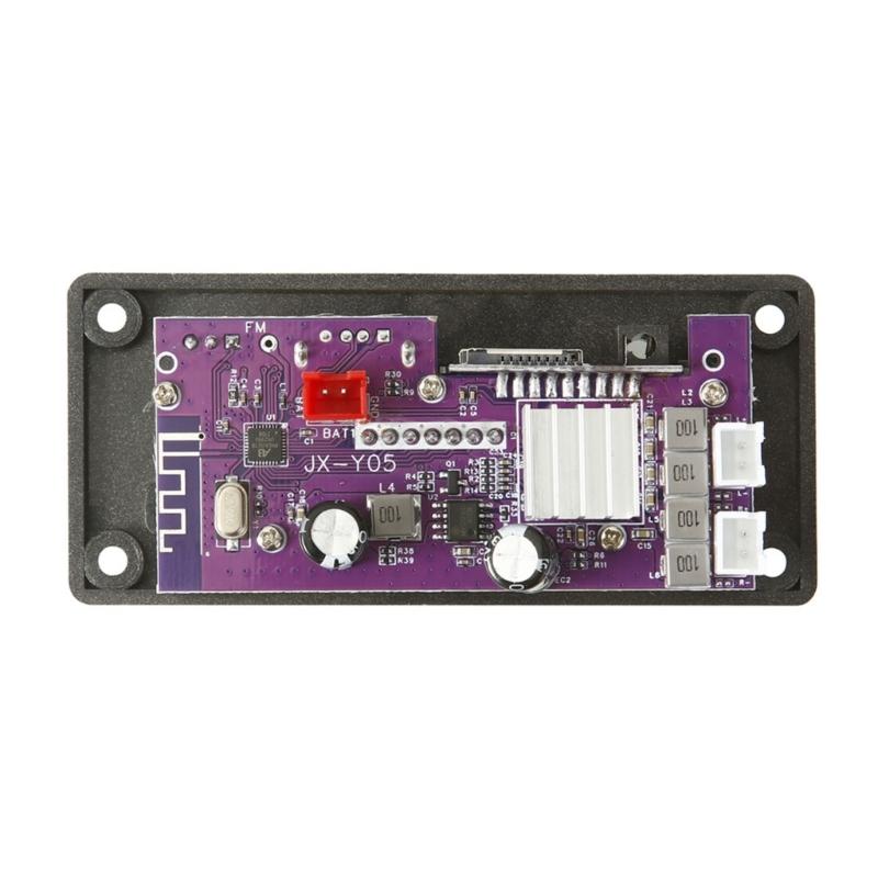 2x50W 100W Amplifier Bluetooth-compatible MP3 Decoder Board 12V DIY MP3 Player Car Radio Module TF USB Microphone Record