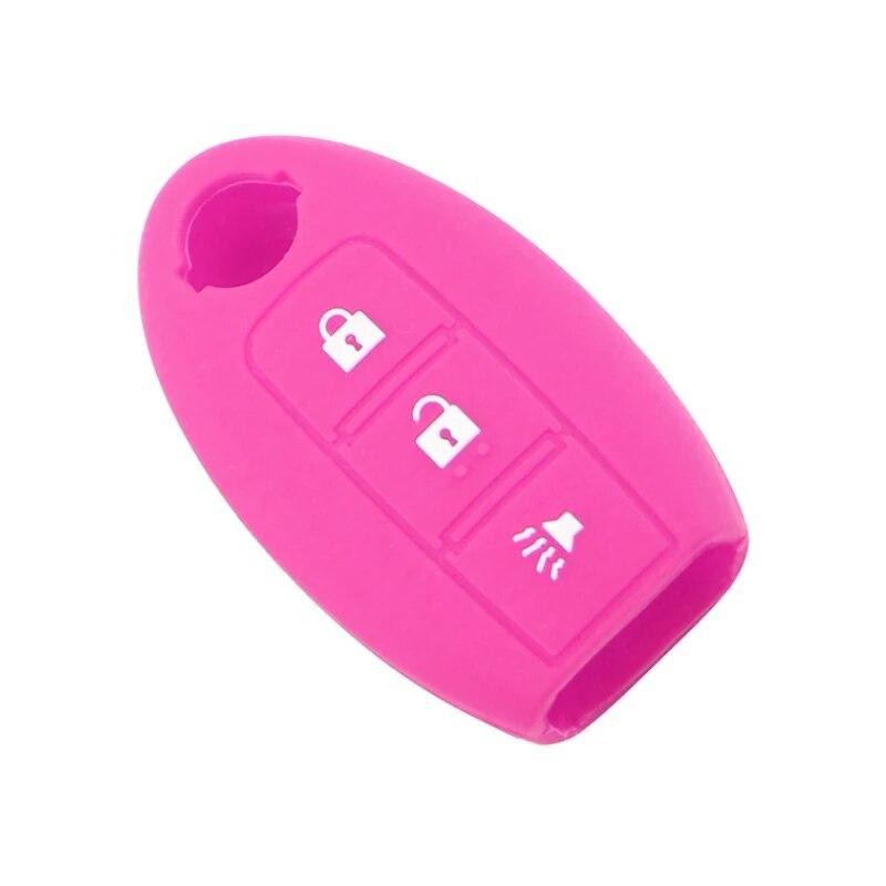 my good car Car Silicon 3 Button Key Case Cover Holder for Nissan Maxima Altima Teana Tiida Sylphy Sunny X-Trail Key Protector