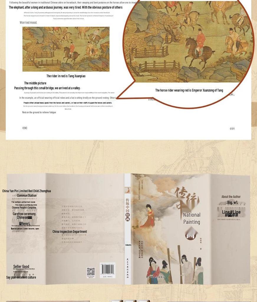 Authentic Traditional Chinese Paintings: Narratives Through Time and Story, Featuring Dozens of Works.