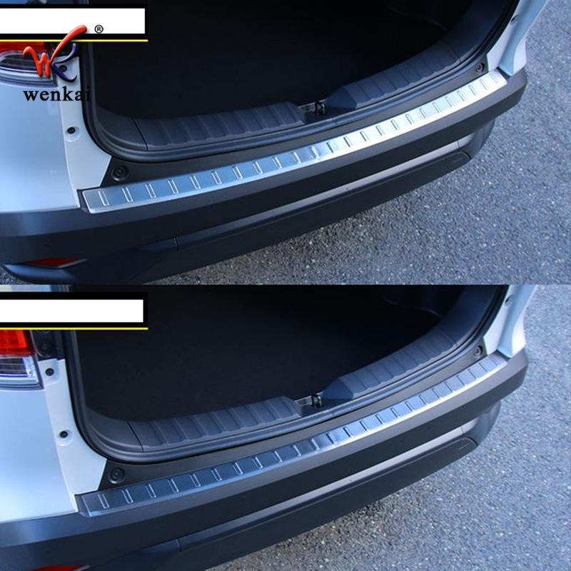 For Toyota Corolla Cross XG10 ~2024   Hybrid Car Trunk Cover Tailgate Guard Rear Bumper Scuff Sill Plate Accessaries