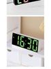 Multifunctional Voice-Controlled Digital Alarm Clock: Minimalist, Colorful Large Screen for Students & Desktops