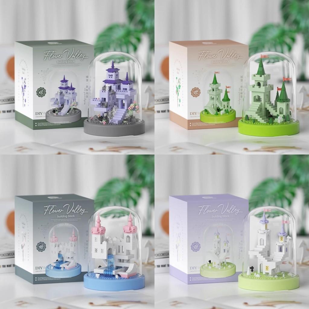 Exquisite Educational Jigsaw Puzzle Building Blocks Featuring Realistic Flower Designs